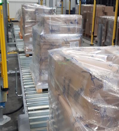 Packaging logistics Thimon pallet stretch wrapping