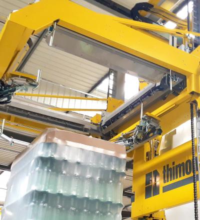 Glass industry market Thimon protective hood for pallets