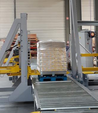 Pallet stacker - Thimon handling systems for automated warehouse